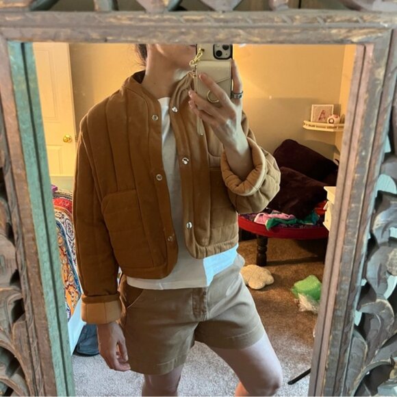 Kordal studio crop Quilted Jacket - clove - Picture 6 of 6